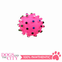 Load image into Gallery viewer, Pawise 14142 Vinyl Dog Toy Spiky Dot Ball Medium 8cm - All Goodies for Your Pet