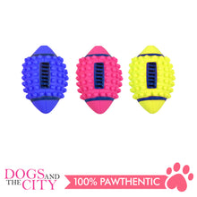 Load image into Gallery viewer, Pawise 14146 Vinyl Dog Toy Spiky Football 12.5x7.5x7.5cm - All Goodies for Your Pet