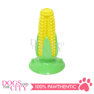 PAWISE 14474 Squeaky Dog Chew Dental Toy - Corn 15cm