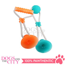 Load image into Gallery viewer, PAWISE 14491/14492 Tug of War Suction Cup Interactive Chew Dog Toy