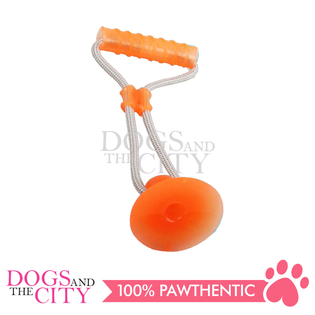 PAWISE 14491/14492 Tug of War Suction Cup Interactive Chew Dog Toy