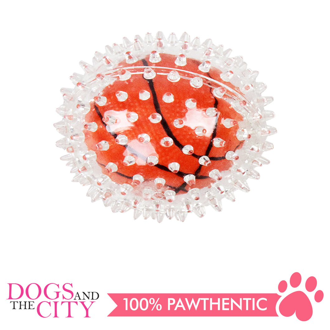 Pawise 14517 Dog Toy Sport Bouncing Ball 8.5cm-Basketball - All Goodies for Your Pet