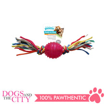 Load image into Gallery viewer, Pawise 14541 Dog Toy TPR Ball 6.3CM w/Rope - All Goodies for Your Pet