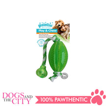 Load image into Gallery viewer, Pawise 14560 Dog Toy Play n Chew Football - All Goodies for Your Pet