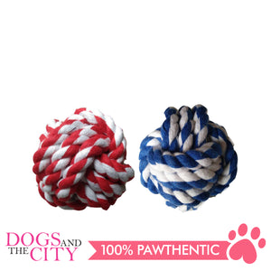 Pawise 14745 Rope Knot Ball 6cm Dog Toy - All Goodies for Your Pet