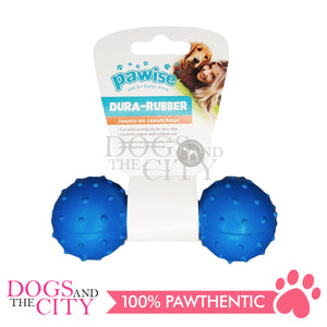 PAWISE 14731 Dura-Rubber Dumbell w/Bell 4.5inches