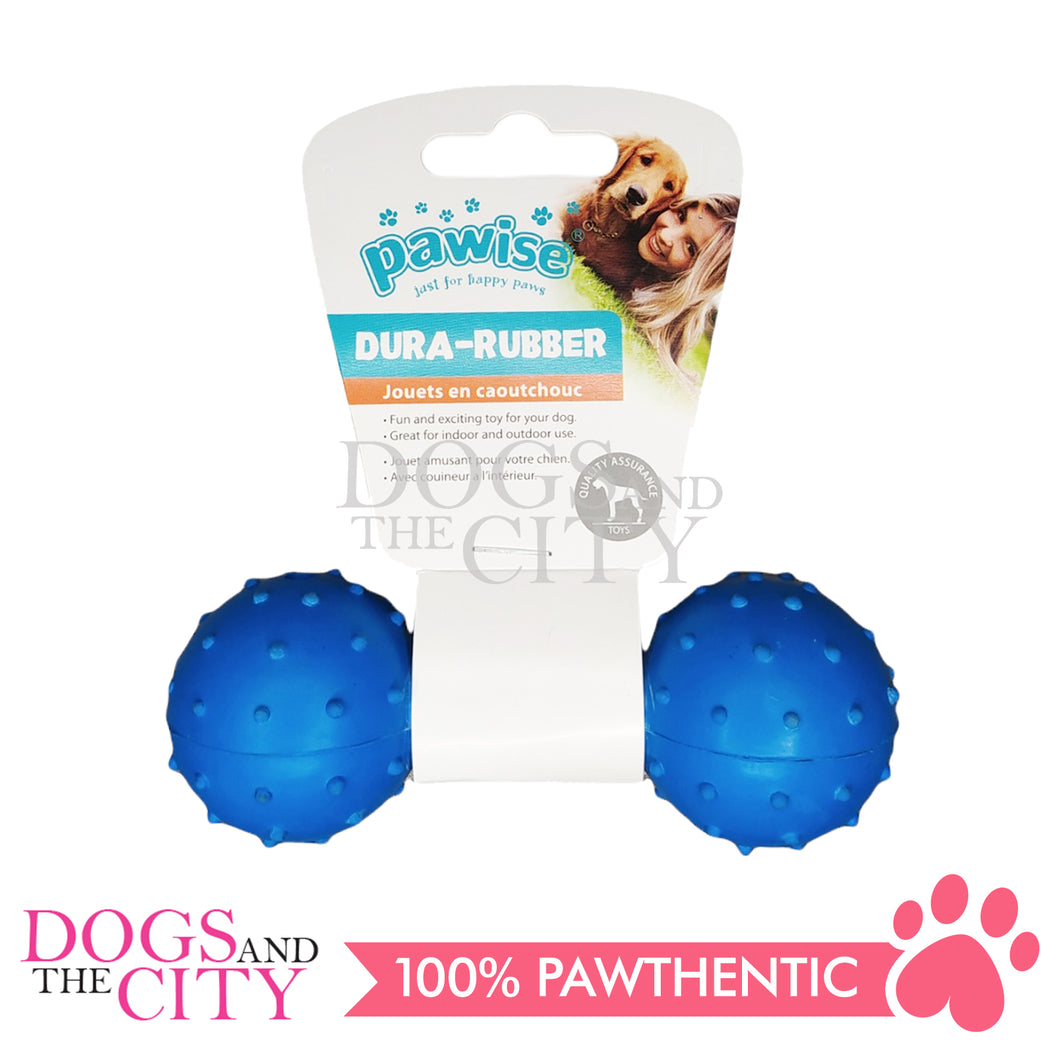 PAWISE 14731 Dura-Rubber Dumbell w/Bell 4.5inches