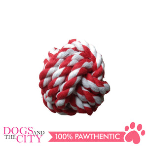 Pawise 14745 Rope Knot Ball 6cm Dog Toy - All Goodies for Your Pet