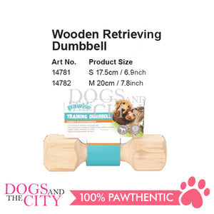 Pawise 14781/14782 Wooden Retrieving Dumbbell Pet Toys
