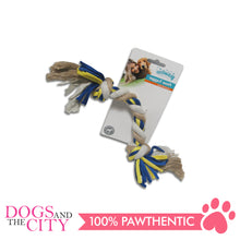 Load image into Gallery viewer, Pawise 14851 Dog Toy Floss Tugger  2 knots Bone 30cm