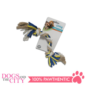 Pawise 14851 Dog Toy Floss Tugger  2 knots Bone 30cm