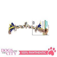 Load image into Gallery viewer, Pawise 14852 Dog Toy Floss Tugger 3 Knots Bone 27cm