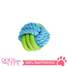 Load image into Gallery viewer, Pawise 14871 Twins Rope Ball Dog Toy 7cm