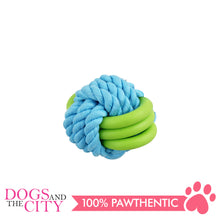 Load image into Gallery viewer, Pawise 14871 Twins Rope Ball Dog Toy 7cm