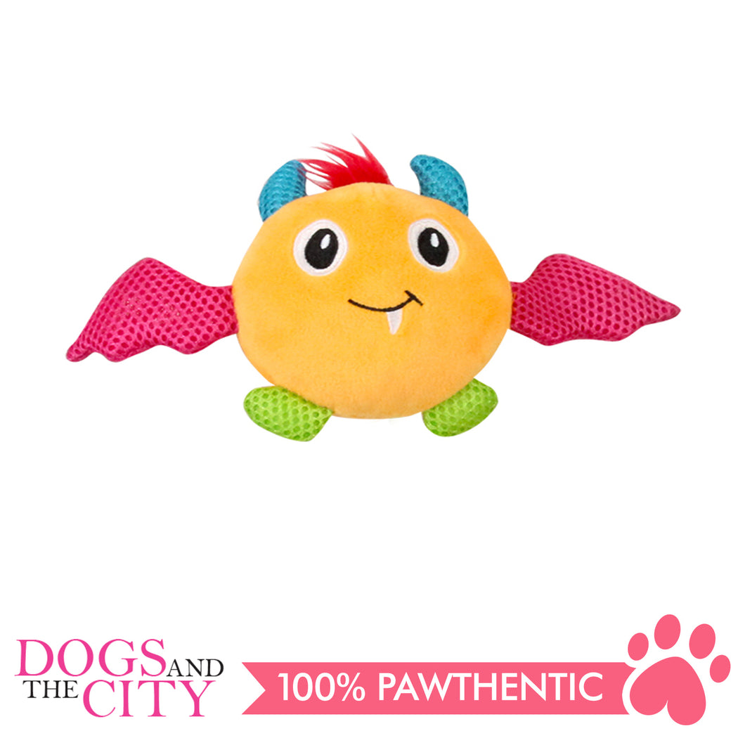 Pawise 15068 Vivid Life Orange Monster Plush Pet Toy - All Goodies for Your Pet