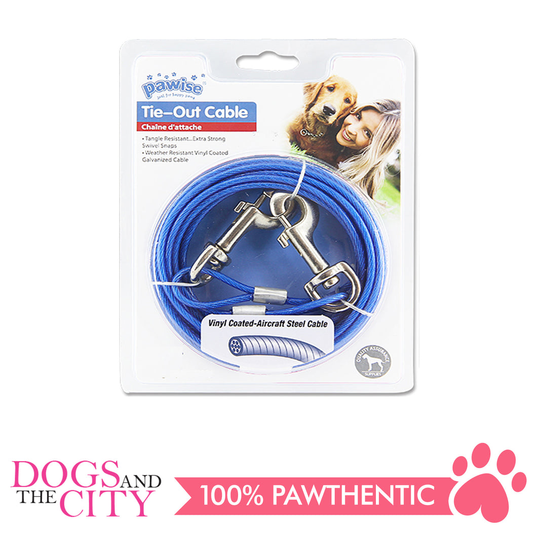 Pawise 11513 Heavy Duty Dog Tie Out Cable 20ft up to 120lbs - All Goodies for Your Pet