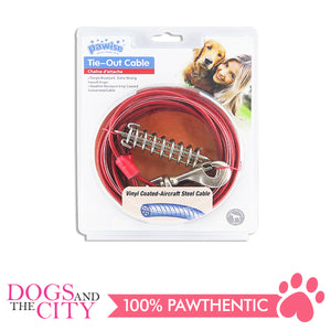 Pawise 11512 Tie Out Cable for Dogs 20ft up to 60lbs - All Goodies for Your Pet