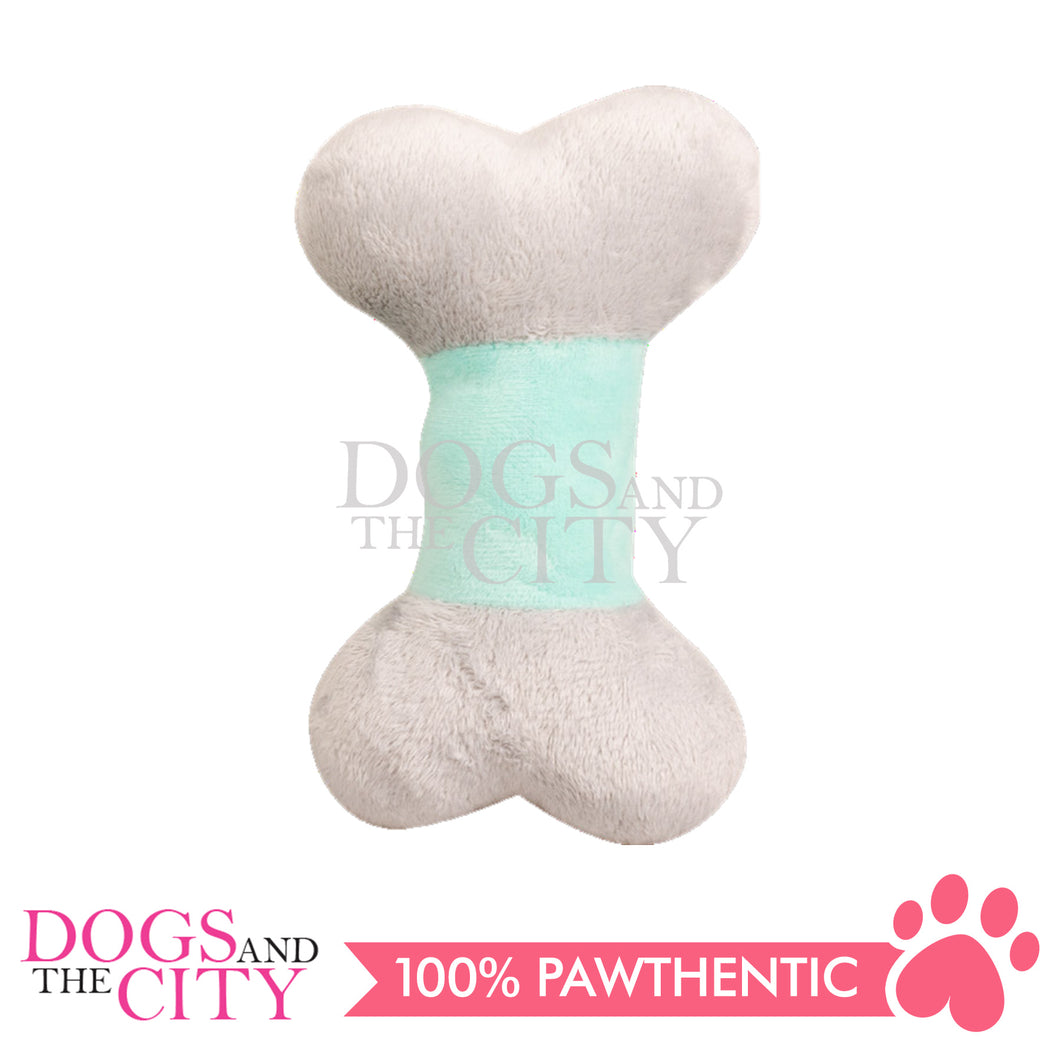 Pawise 15283 Pupply Life Pastel BONE Plush Pet Dog Toy 15cm