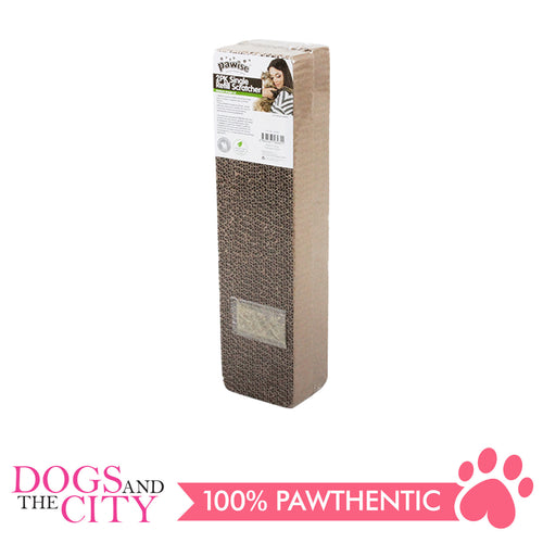 Pawise 28485 2PK Single Refill Cardboard Cat Scratcher 2 packs 47x11x8cm - All Goodies for Your Pet