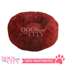 Load image into Gallery viewer, PAWISE 28534 Modern Soft Plush Calming Round Pet Cat Dog Bed 48x20cm