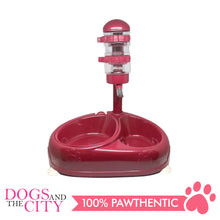 Load image into Gallery viewer, JX Pet Water Feeder with Double Food Bowl for Dogs and Cats